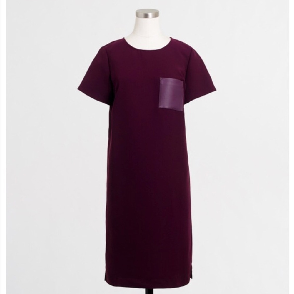 J. Crew Leather Pocket Dress XS